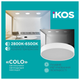 Светильник потолочный с пультом ДУ Ikos Colo 40W 2800-6500К IP20 0002-BLG - изображение 2