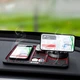 Протиковзкий автомобільний коврик на торпедо Optima з поворотним тримачем для телефону та ароматизатором Чорний з червоним (OP-HOL01) - зображення 4