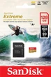 Карта памяти SanDisk 128GB microSDXC C10 UHS-I U3 R160/W90MB/s Extreme V30 + SD (SDSQXA1-128G-GN6AA) - изображение 2