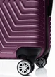 Большой пластиковый чемодан на колесах 115L GD Polo фиолетовый - изображение 4
