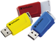 Комплект 3 в 1 Verbatim Store’n’Click 3Х USB 3.2 16 GB Red/Blue/Yellow (23942493068) - зображення 1