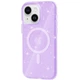 Чехол на Apple iPhone 15 Plus / для айфон 15 плюс + / с функцией MagSafe Purple+Glitter - изображение 1