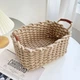 Плетеная корзина для хранения с ручками 30х21х16 см Jemma Beige (AN0103381) - изображение 2