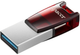 Флеш пам'ять USB Apacer AH180 32GB Type-C Dual USB 3.1 Red (AP32GAH180R-1) - зображення 2