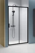 Душові двері RADAWAY Premium Pro Black DWJ 160 см скло прозоре 1014160-54-01R - зображення 1