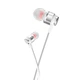 Наушники HOCO Platinum sound universal earphone with mic M85 серебристые - изображение 1