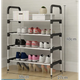 Тумба полка подставка органайзер стойка для хранения обуви на 4 яруса SHOE RACK 58 х 80 х 27 см Черный (D-2019091680) - изображение 2