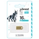 Флеш-накопитель металлический брелок моноблок Flash Wibrand WI2.0/LY16M2G USB 2.0 Lynx 16Gb Gold - изображение 2
