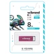 USB флеш накопитель металлический моноблок Flash Wibrand WI2.0/CH8U6P USB 2.0 Chameleon 8Gb Pink - изображение 2