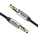 Кабель mini jack 3.5 мм - mini jack 3.5 mm yiven audio cable m30 1.5м чорний BASEUS, CAM30-CS1 - зображення 5