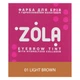 Краска для бровей с коллагеном Zola Light Brown №01 светло-коричневая и окислитель 3% Oxidant в саше, 5 мл - изображение 2