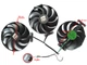 Вентилятор кулер для видеокарты PowerColor Red Devil RX 7700 7800 7900 XT (Оригинал) T129215BU комплект 3 шт (№486) - изображение 3