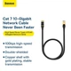 Патч-корд Baseus 10 метрів Cat.7 10Gb Ethernet інтернет кабель RJ45 (WKJS010701_10m) - зображення 8