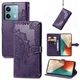 Кожаный чехол-книжка Art Case с визитницей для Xiaomi Redmi Note 13 Pro 4G / Poco M6 Pro 4G Фиолетовый Без бренда - изображение 4