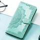 Кожаный чехол-книжка Art Case с визитницей для Xiaomi Redmi Note 14 5G Бирюзовый Без бренда - изображение 5