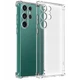 TPU чохол GETMAN Ease logo посилені кути Full Camera для Samsung Galaxy S23 Ultra Безбарвний (прозорий) - зображення 1