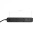 Мережевий подовжувач VIDEX ONCORD з/з 4 розетки з кнопкою 3м(3x1.5мм) та USB(QC3.0)+USB-C(PD18W) чорний - зображення 7
