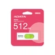 Флеш-накопичувач ADATA USB 3.2 AUV 320 512Gb White/Green (AUV320-512G-RWHGN) - зображення 2