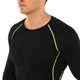 Чоловічий лонгслів з довгим рукавом рашгард Jason J01 розмір 4XL (52-54) Black-Green - зображення 5
