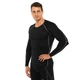 Чоловічий лонгслів з довгим рукавом рашгард Jason J01 розмір 3XL (50-52) Black-Grey - зображення 3