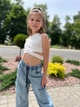 Кроп топ Suzie білого кольору 128 см 8 років 202437 - изображение 2