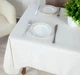 Скатертина ТЕП. Aquastop водовідштовхувальна Milky White-150х150 - зображення 2