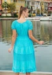 Летнее платье Fresh Cotton 23F-839/7 C 46(L) Голубой - изображение 3