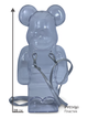 Статуетка Bearbrick x Decor case 400% 28 см Medicom Toy Чохол-сумка - зображення 6