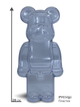 Статуетка Bearbrick x Decor case Magnet 400% 28 см Medicom Toy Чохол магніт - зображення 6