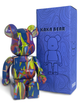 Статуэтка Bearbrick x KAWS x Tension 400% 28 см Medicom Toy Краски сияния - изображение 7