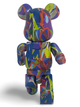 Статуэтка Bearbrick x KAWS x Tension 400% 28 см Medicom Toy Краски сияния - изображение 12