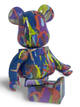 Статуэтка Bearbrick x KAWS x Tension 400% 28 см Medicom Toy Краски сияния - изображение 13