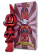 Статуэтка Bearbrick x Daruma x Rabbit Red 400% 28 см Medicom Toy Хромированный заяц - изображение 3