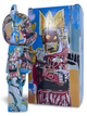 Статуетка Bearbrick x Andy Warhol x JEAN-MICHEL BASQUIAT #6 400% 28 см Medicom Toy Абстракція Корона - зображення 4