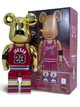 Статуэтка Bearbrick x Michael Jordan 1985 x Rookie Jersey Gold Chrome 400% 28 см Medicom Toy НБА Баскетболист - изображение 2