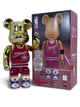 Статуэтка Bearbrick x Michael Jordan 1985 x Rookie Jersey Gold Chrome 400% 28 см Medicom Toy НБА Баскетболист - изображение 5