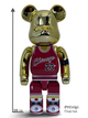 Статуэтка Bearbrick x Michael Jordan 1985 x Rookie Jersey Gold Chrome 400% 28 см Medicom Toy НБА Баскетболист - изображение 9