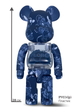 Статуетка Bearbrick x Flora Flower Blue 400% 28 см Medicom Toy Снігове королівство - зображення 9