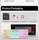Механическая клавиатура с подсветкой Redragon Fizz K6K617RGB-WP проводная RGB на красных свичах для ПК розовая - изображение 3
