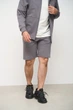 Спортивный костюм мужской тройка лето Handy Wear Summer с кофтой на замке + шорты серый + футболка молочная M - изображение 3