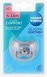 Canpol babies Пустушка силіконова симетрична 6-18 міс CUTE ANIMALS - блакитний 34/925_blu 5901691889422 - изображение 1