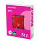 Портативний SSD ADATA SD620 512GB USB 3.2 520/460Mb/s Red (SD620-512GCRD) - изображение 2