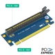 Райзер угловой 90 градусов для видеокарты высокий поворотный вынос PCI-E 3.0 16x Rev 3.0 Синий - изображение 4