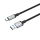 Кабель швидкісний 5 Гбіт/с USB на Type-C Hoco Data Cable (USB3.0, 5Gbps, 3А, 0.5m). Black - зображення 8