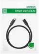 Кабель USB-C UGREEN US353 Удлинитель Thunderbolt 3 USB Type-C to Type-C 3.2 Gen2 PD3.0-100W 5.0A 10Gbps PVC Black 1м (10387) - изображение 8