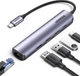 Концентратор 5-in-1 USB Type-C UGREEN CM418 гигабитный Ethernet адаптер RJ45 HDMI 4K HUB USB 5Gbps с дополнительным питанием PD 100W Сетевая карта Grey (10919) - изображение 1
