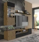Вітрина у вітальню AURIS чорний/дуб артизан BIM FURNITURE - зображення 4