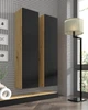 Навісний пенал DUO 150 дуб артизан/чорний Bim Furniture - зображення 4