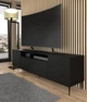 Тумба під телевізор Diuna 193 чорний мат, чорні ніжки BIM FURNITURE - зображення 1