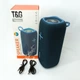 Портативна колонка Bluetooth TG654 8W з підсвічуванням, Акумуляторна колонка для музики. Колір: синій - зображення 12